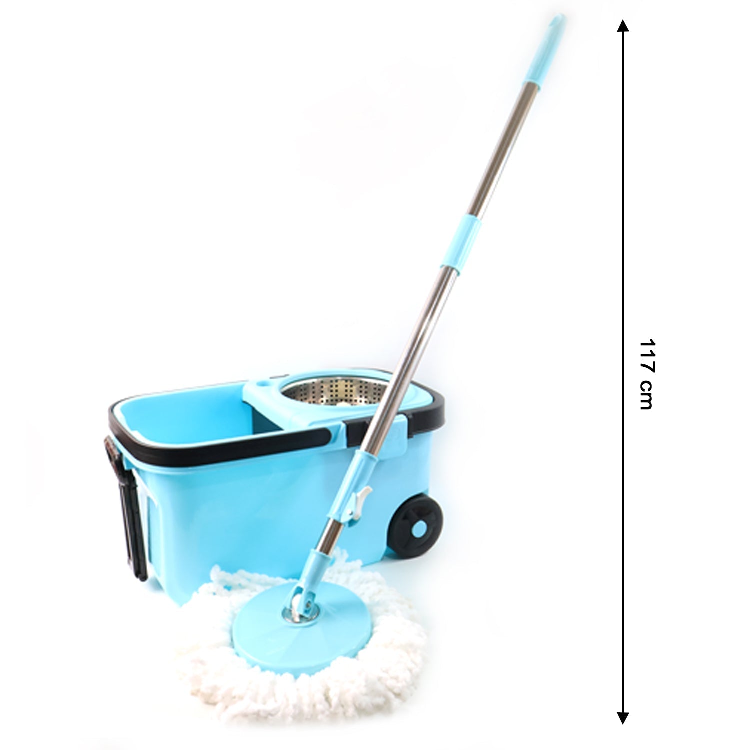 360° Spin Mop with Super Absorbent Microfiber Heads (1 Set) 360° Spin Mop with Super Absorbent Microfiber Heads (1 Set)